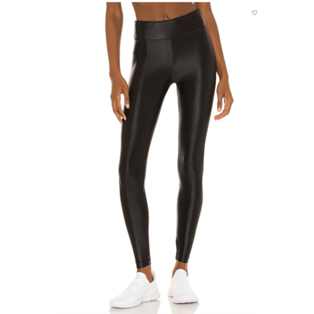 KORAL Women's Lustrous High Rise Legging in Black Size Large (L)